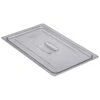 Cambro 10CWCH135 Camwear Clear Full-Size Food Pan Cover With Handle