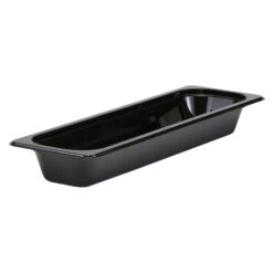 Cambro 22LPCW110 Camwear Black Half Size Long X 2.5" D Food Pan