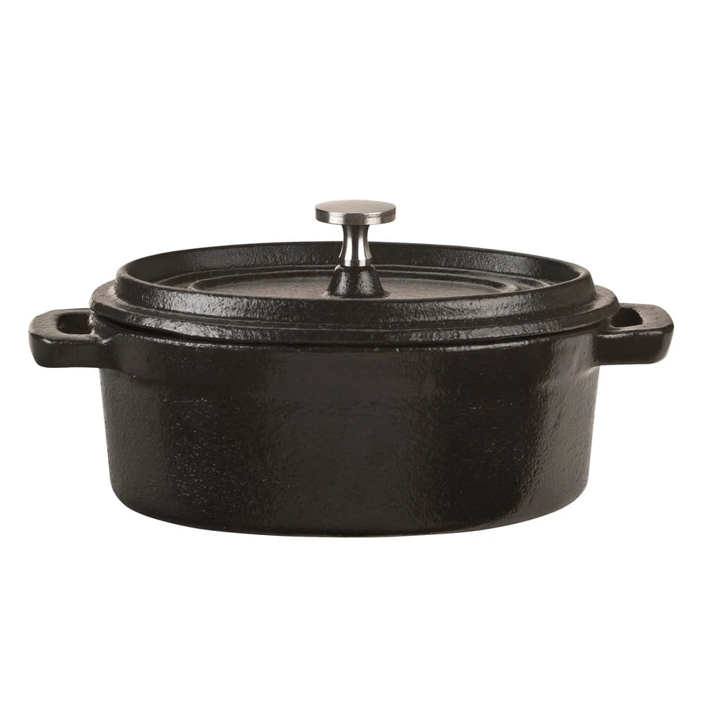 World Tableware CIS-27 Cast Iron 11 Ounce Mini Dutch Oven With Lid 1 World Tableware CIS-27 Cast Iron 11 Ounce Mini Dutch Oven With Lid