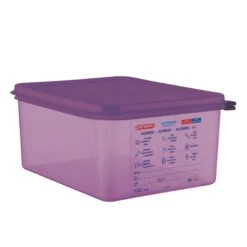 Araven 61391 Purple Anti-Allergen 10.5 Qt. Food Container