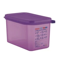 Araven 61392 Purple Anti-Allergen 4.5 Qt. Food Container