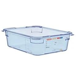 Araven 07822 Clear Blue 1/2 Size X 4"D Food Box