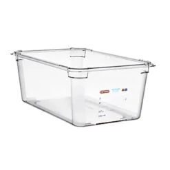 Araven 09835 Clear Full Size X 8"D Food Pan - 6 / CS