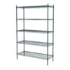 Metro 5N557K3 Super Erecta Brite 48" X 24" X 63" Starter Shelving Unit