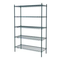 Metro 5N557K3 Super Erecta Brite 48" X 24" X 63" Starter Shelving Unit