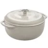 Lodge Manufacturing EC6D13 Oyster White 6 Quart Dutch Oven