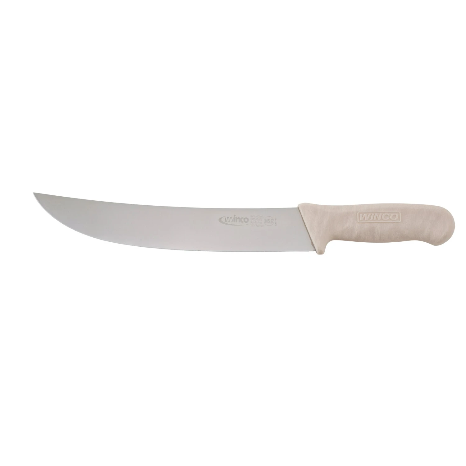 Winco KWP-90 White 9-1/2" Blade Cimeter Knife 1 Winco KWP-90 White 9-1/2" Blade Cimeter Knife