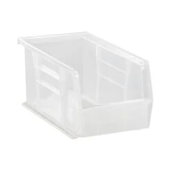 Quantum Storage QUS230CL Clear 10-7/8 X 5-1/2 X 5" Stack Bin - 12 / CS