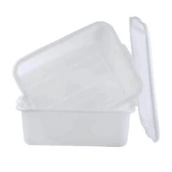 TableCraft DBF77 White 22" X 16.25" X 8.75" Freezer Safe Drain Box Set