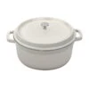G.E.T. CA-006-AWH/BK/CC Antique White Heiss Round 6.5 Quart Dutch Oven