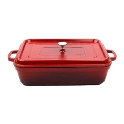 G.E.T. CA-017-R/BK Heiss Red Rectangle 7.5 Quart Roaster
