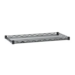 Metro HDM1448BL Black 14" X 48" Super Erecta Drop Mat Wire Shelf