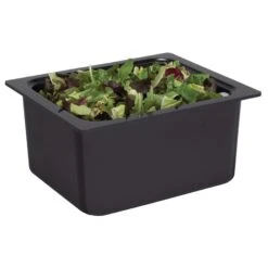 CARLISLE San Jamar® CI7004BK Chill-It® 1/2-Size Black Food Pan